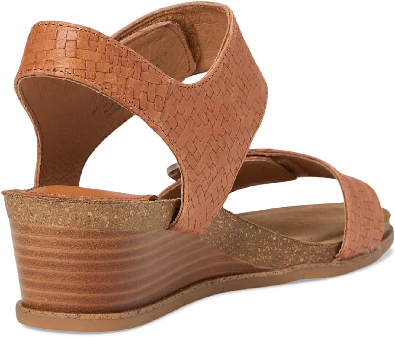 Sofft Women's Verdi II Wedge Sandal, Luggage Woven, 6.5