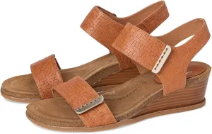 Sofft Women's Verdi II Wedge Sandal, Luggage Woven, 6.5