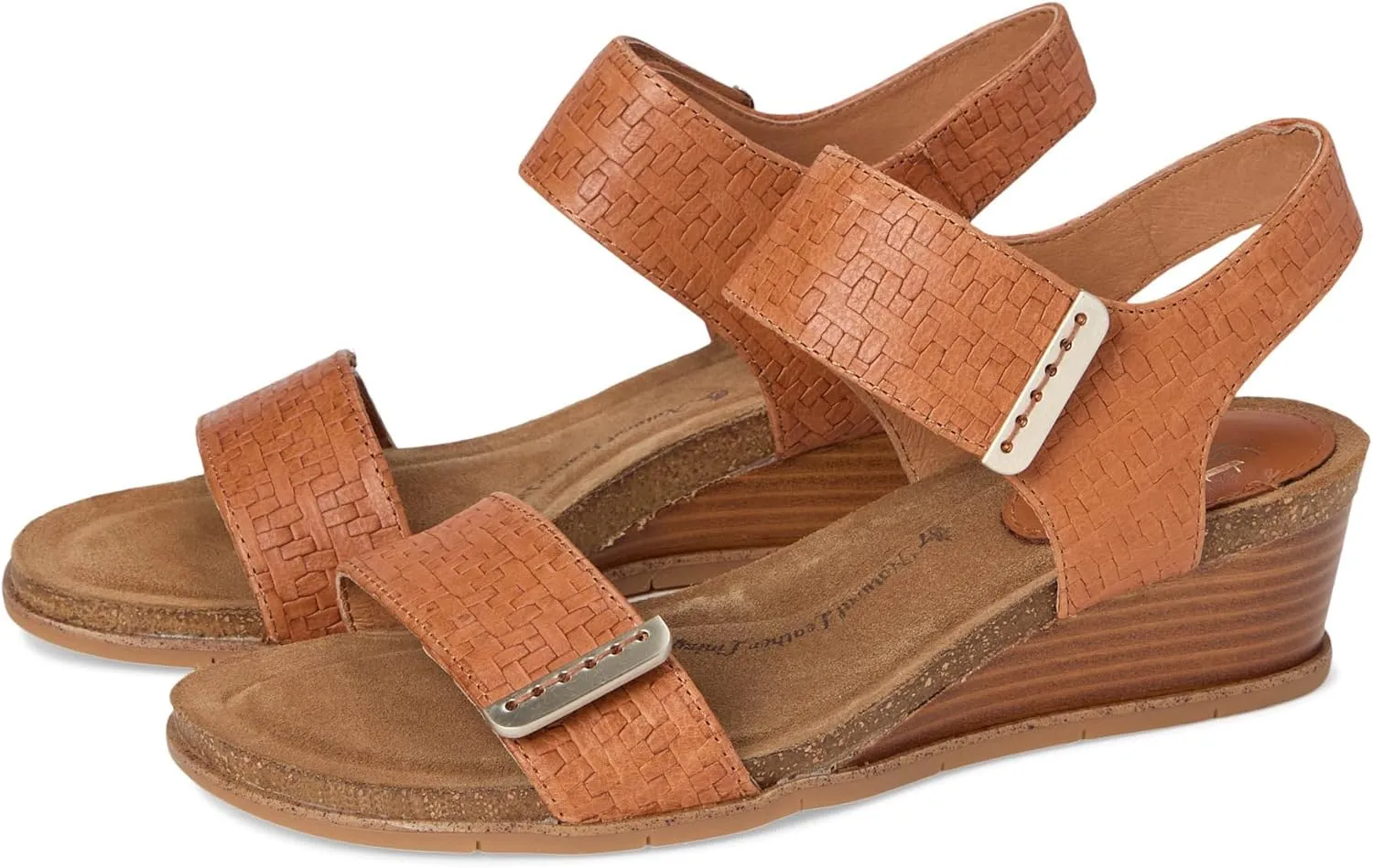 Sofft Women's Verdi II Wedge Sandal, Luggage Woven, 6.5