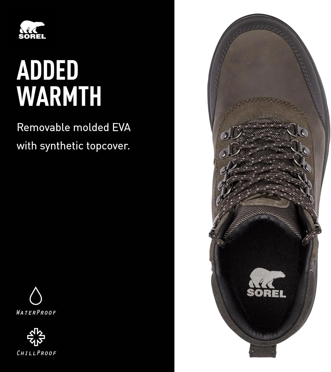 Sorel Men's Ankeny II Hiker Waterproof Boots