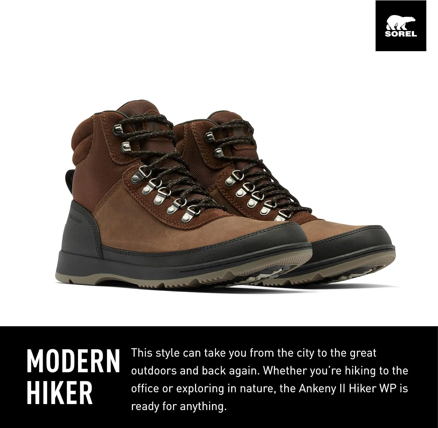 SOREL Men's Ankeny ll Hiker Plus Waterproof Boot