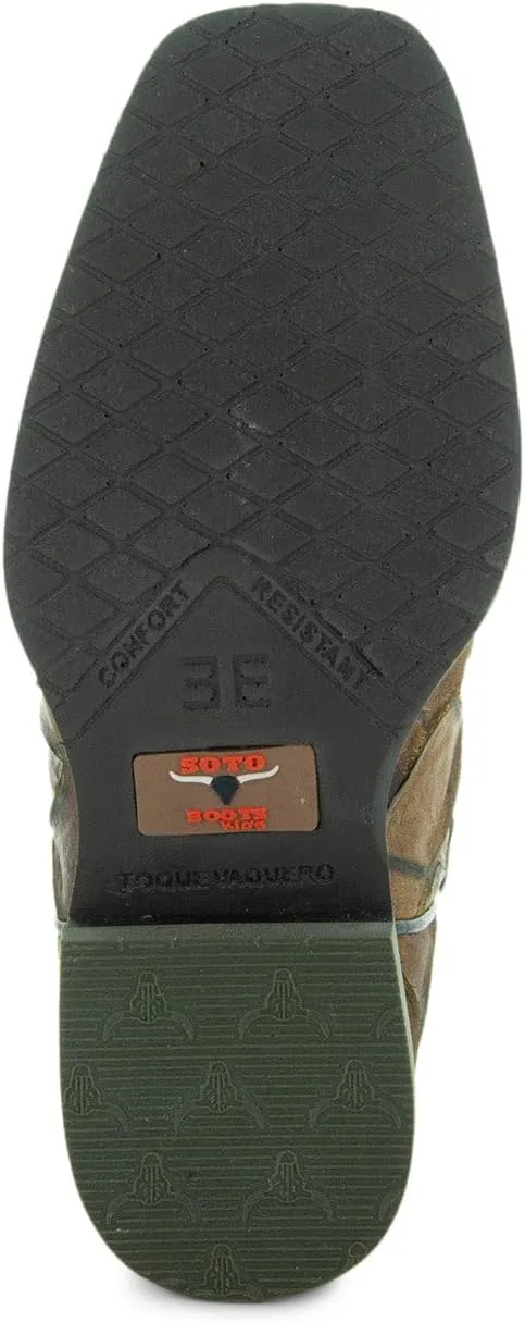 Soto Boots Kids Pirarucu Print Cowboy Boots K4008