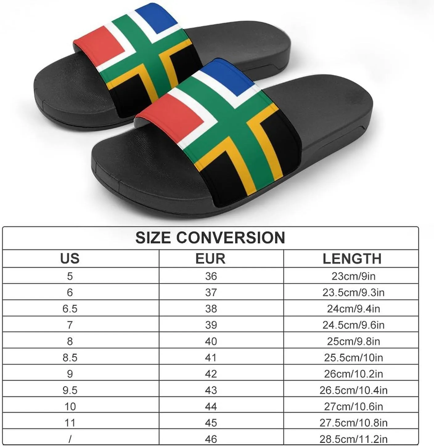 South African Nordic Cross Flag House Slippers for Women Men Shower Slides Bathroom Sandals