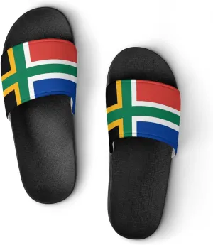 South African Nordic Cross Flag House Slippers for Women Men Shower Slides Bathroom Sandals