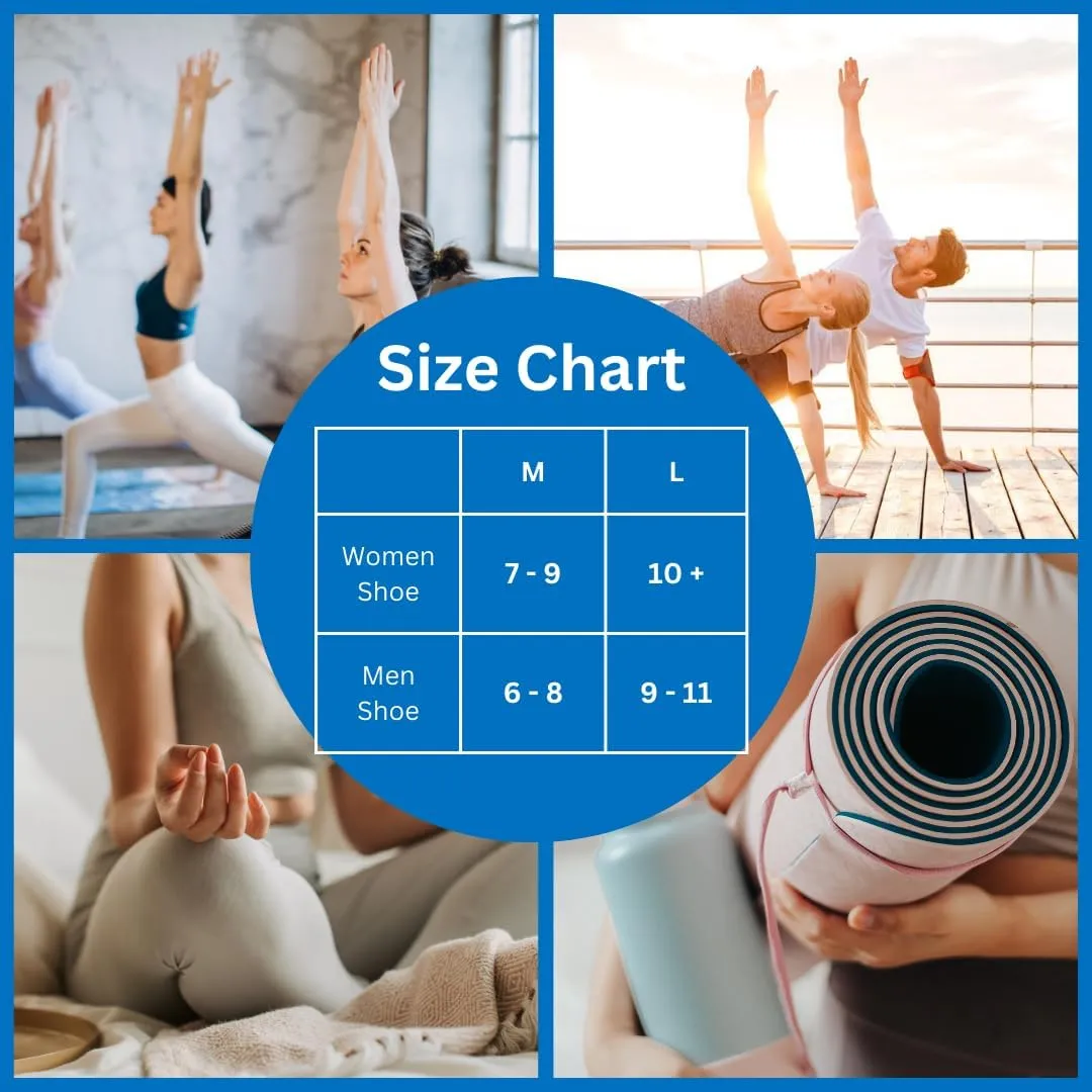 Soxsense Multi-Pack Sports Grip Toe Socks with Cushion, Non-Slip Finger Socks for Pilates, Home Gym, Soccer, basketball
