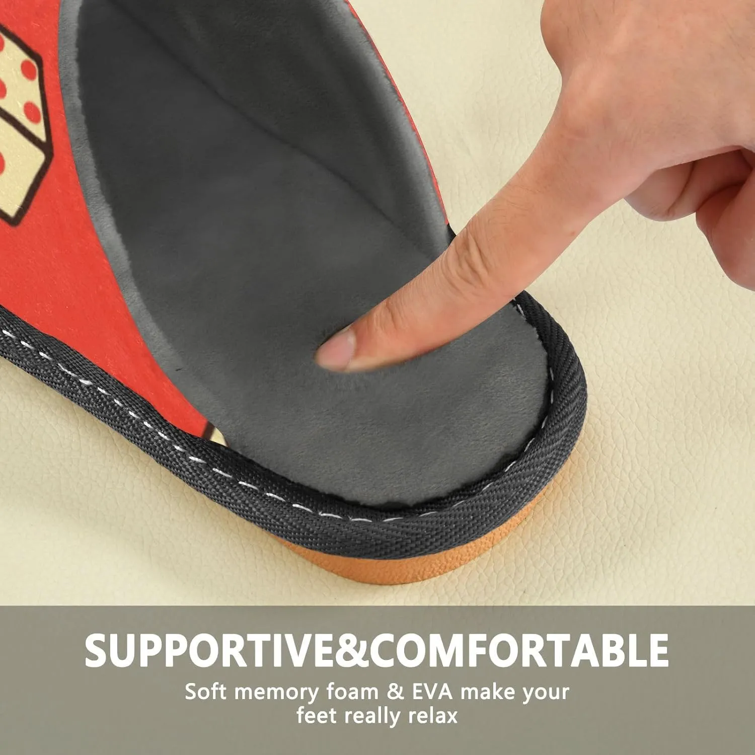 Spa Slippers Indoor House Fuzzy Slippers Soft Memory Foam Non-Slip Home Slipper Winter Shoes For Bedroom Hotel Travel 4-11