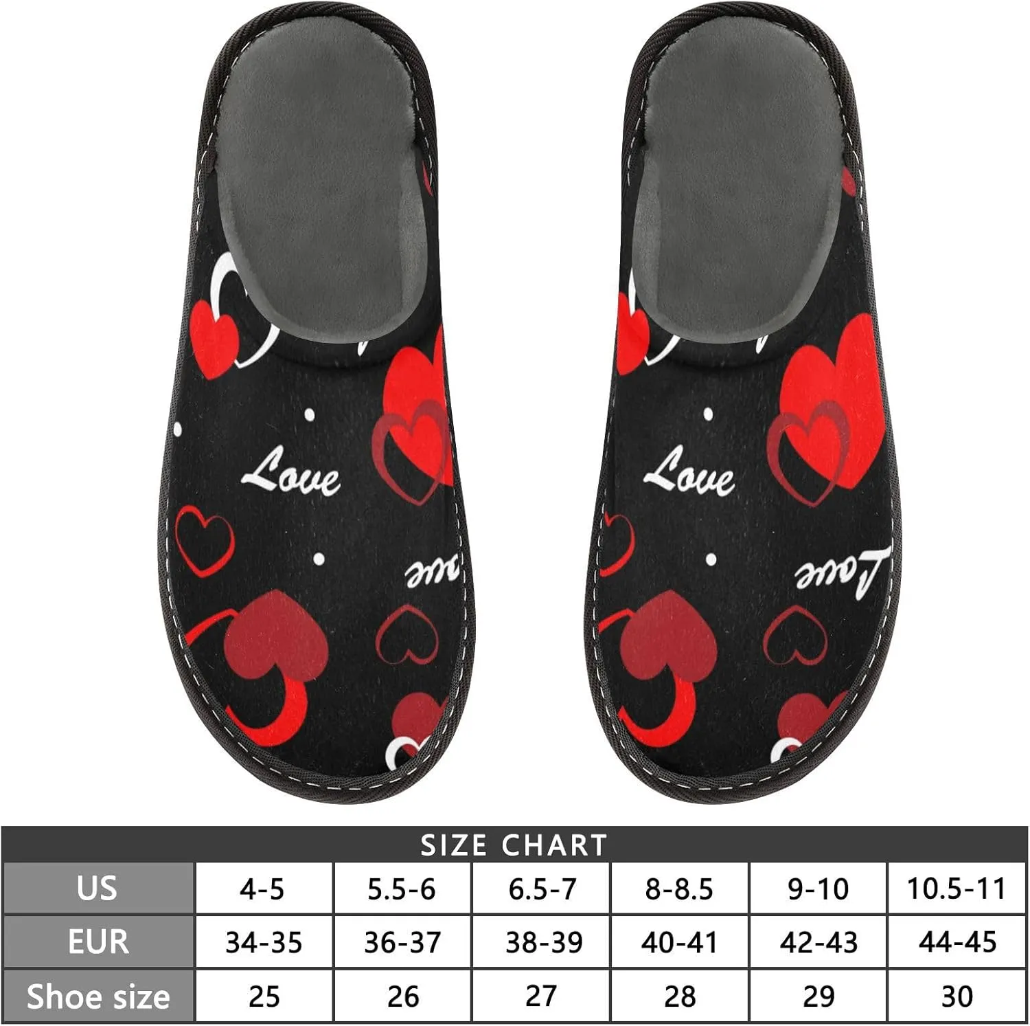 Spa Slippers Indoor House Fuzzy Slippers Soft Memory Foam Non-Slip Home Slipper Winter Shoes For Bedroom Hotel Travel 4-11