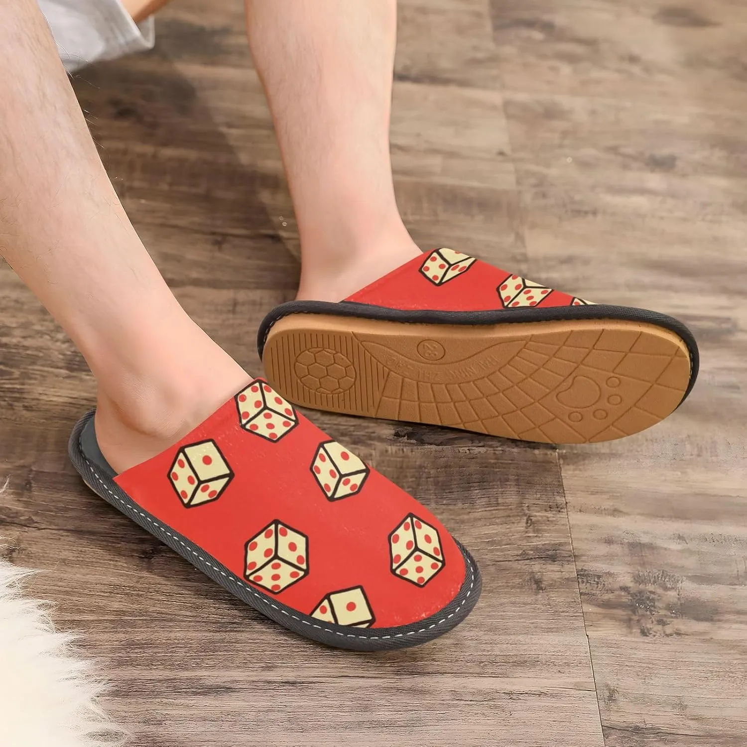 Spa Slippers Indoor House Fuzzy Slippers Soft Memory Foam Non-Slip Home Slipper Winter Shoes For Bedroom Hotel Travel 4-11
