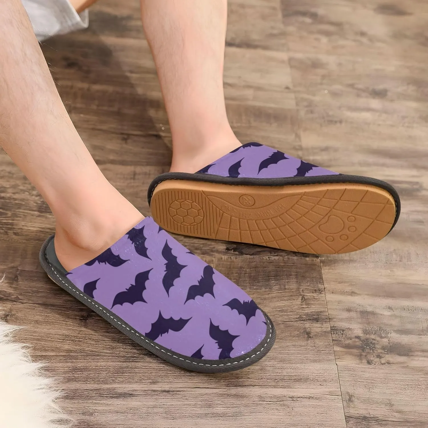 Spa Slippers Indoor House Fuzzy Slippers Soft Memory Foam Non-Slip Home Slipper Winter Shoes For Bedroom Hotel Travel 4-11