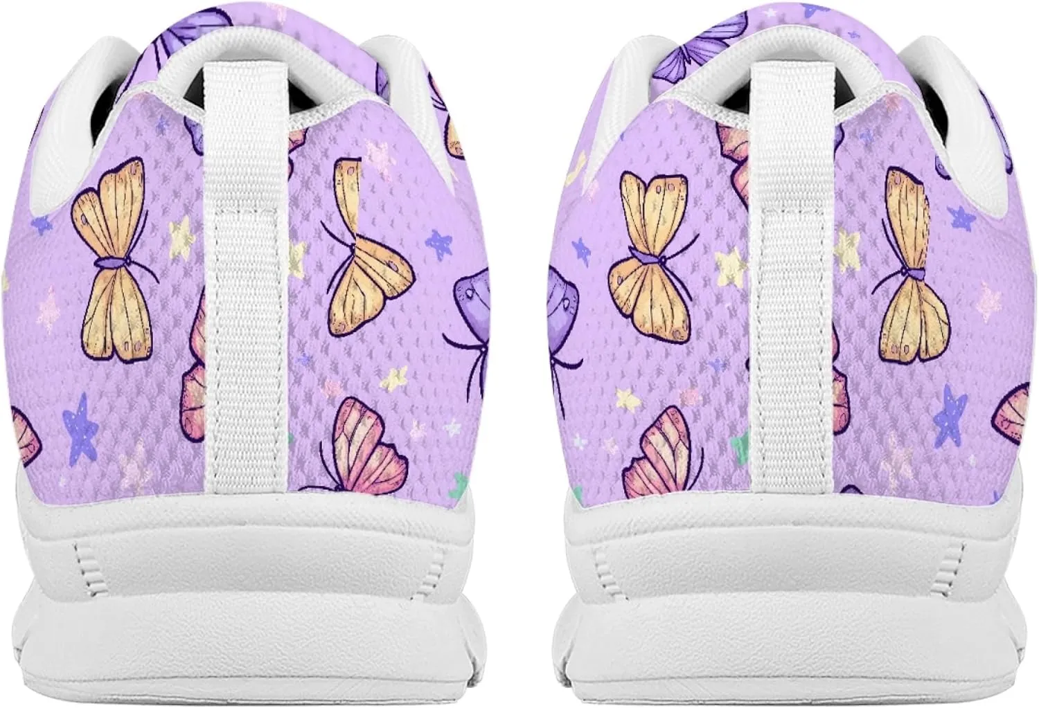Sports Trainer Running Shoes for Women Teens Girls Causal Travel Sneaker Walking Low Heel Lace up Breathable Flexible