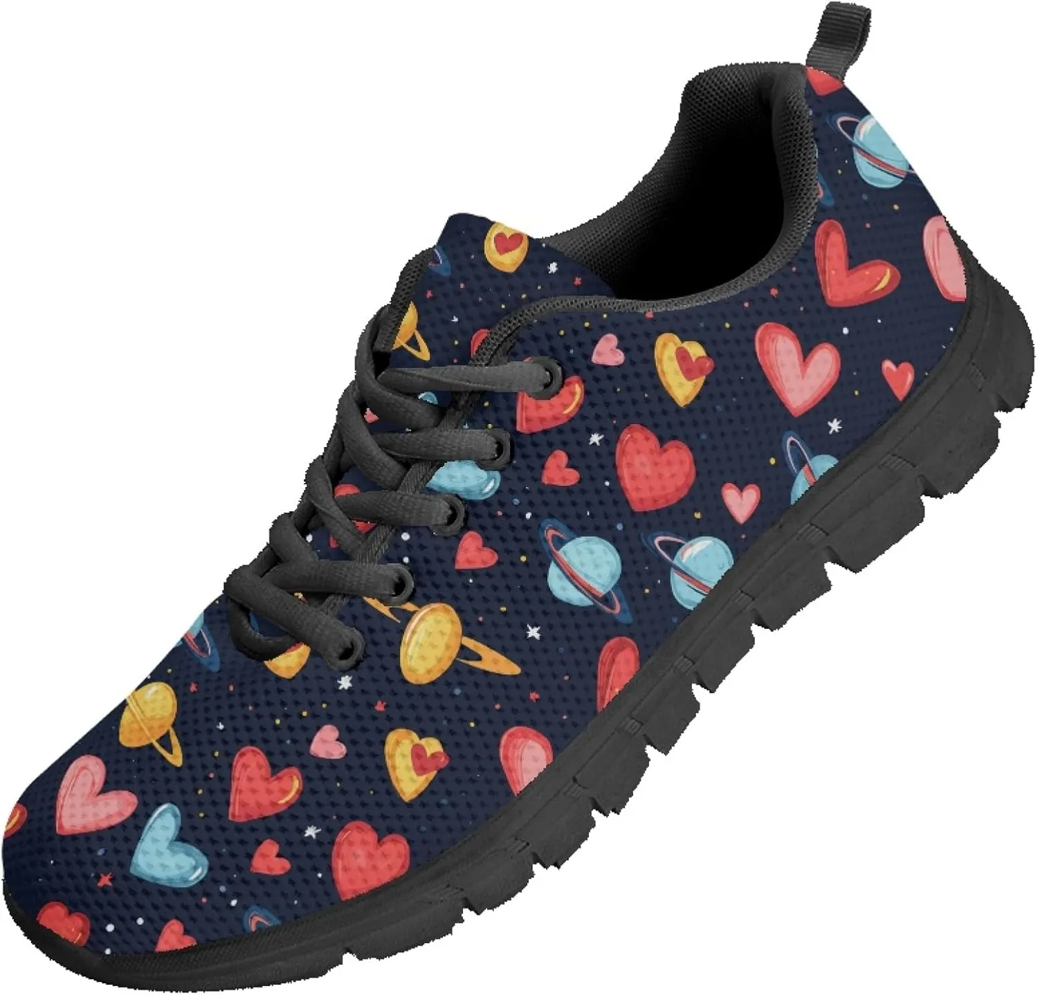 Sports Trainer Running Shoes Womens Causal Travel Sneaker Walking Low Heel Lace up Breathable Flexible Shoe