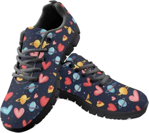 Sports Trainer Running Shoes Womens Causal Travel Sneaker Walking Low Heel Lace up Breathable Flexible Shoe