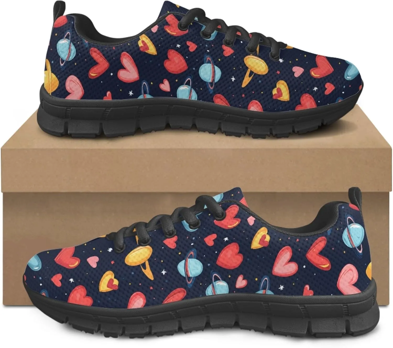 Sports Trainer Running Shoes Womens Causal Travel Sneaker Walking Low Heel Lace up Breathable Flexible Shoe