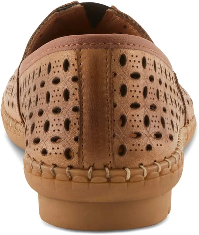 Spring Step Oralis Leather Loafers for Women - Comfortable Slip-On Shoes with Rubber Outsole - Ladies Casual Loafers with Low Heel