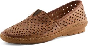 Spring Step Oralis Leather Loafers for Women - Comfortable Slip-On Shoes with Rubber Outsole - Ladies Casual Loafers with Low Heel