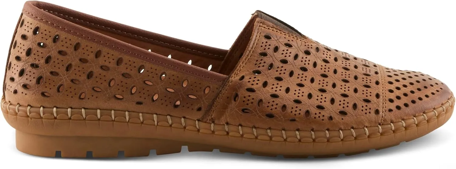 Spring Step Oralis Leather Loafers for Women - Comfortable Slip-On Shoes with Rubber Outsole - Ladies Casual Loafers with Low Heel
