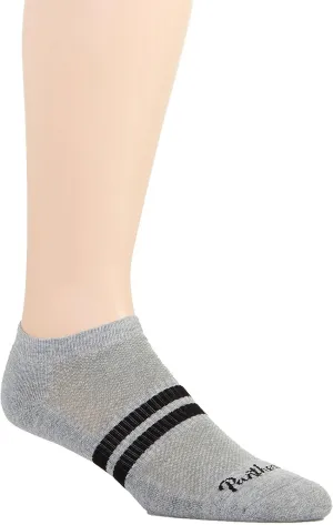 Sprint Trainer Sport Cotton Sneaker Men's Ankle Socks, Light Grey, Large