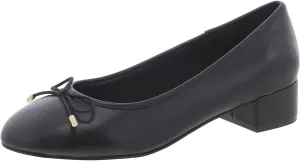 Steve Madden Womens Cherish Leather Slip On Loafer Heels