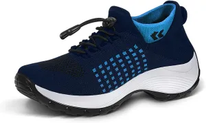 STUNAHOME Orthopedic Sneakers Breathable Women Walking Shoes Slip on Trainers Women's Comfortable Casual Ladies Athletic Shoe Thick Bottom
