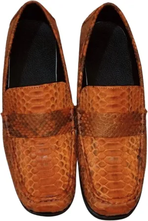 Stylish Snakeskin Loafers Perfect Blend of Fashion and Comfort for Men's Everyday wear