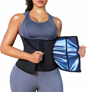 Sweat Waist Trainer for Women Belts Workout Waist Cinchers Trimmer Body Shaper Girdle Workout Sports Sauna Suit