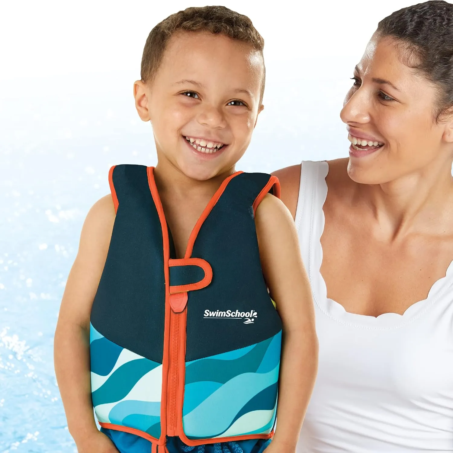 SwimSchool Kids Swim Trainer Vests for Toddlers Ages 2-6 – Boys/Girls – Multiple Colors/Styles – Learn to Swim Floaties