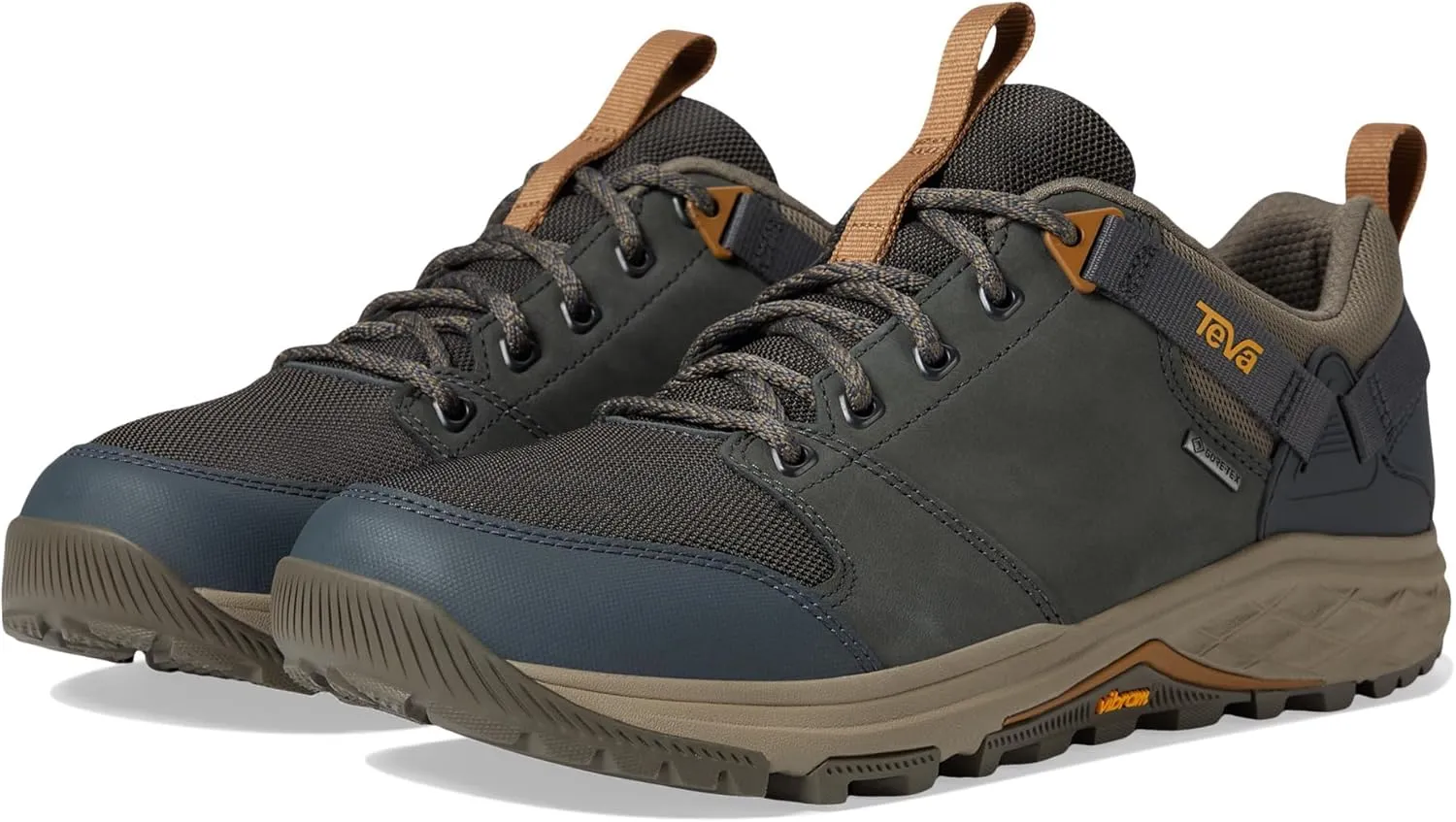 Teva Men's Grandview GTX Low Hiking Boot, Dark Shadow/Bungee Cord, 8.5