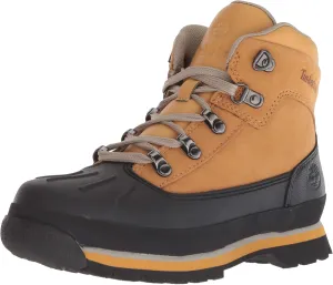 Timberland Kid's Euro Hiker Shell Toe Boot, wheat nubuck, 5 Medium US Toddler