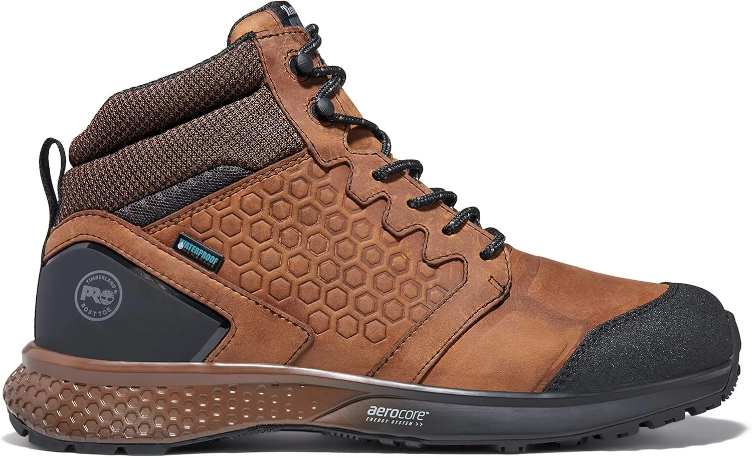 Timberland PRO Men's Reaxion Mid Soft Toe Waterproof Industrial Hiker Work Boot
