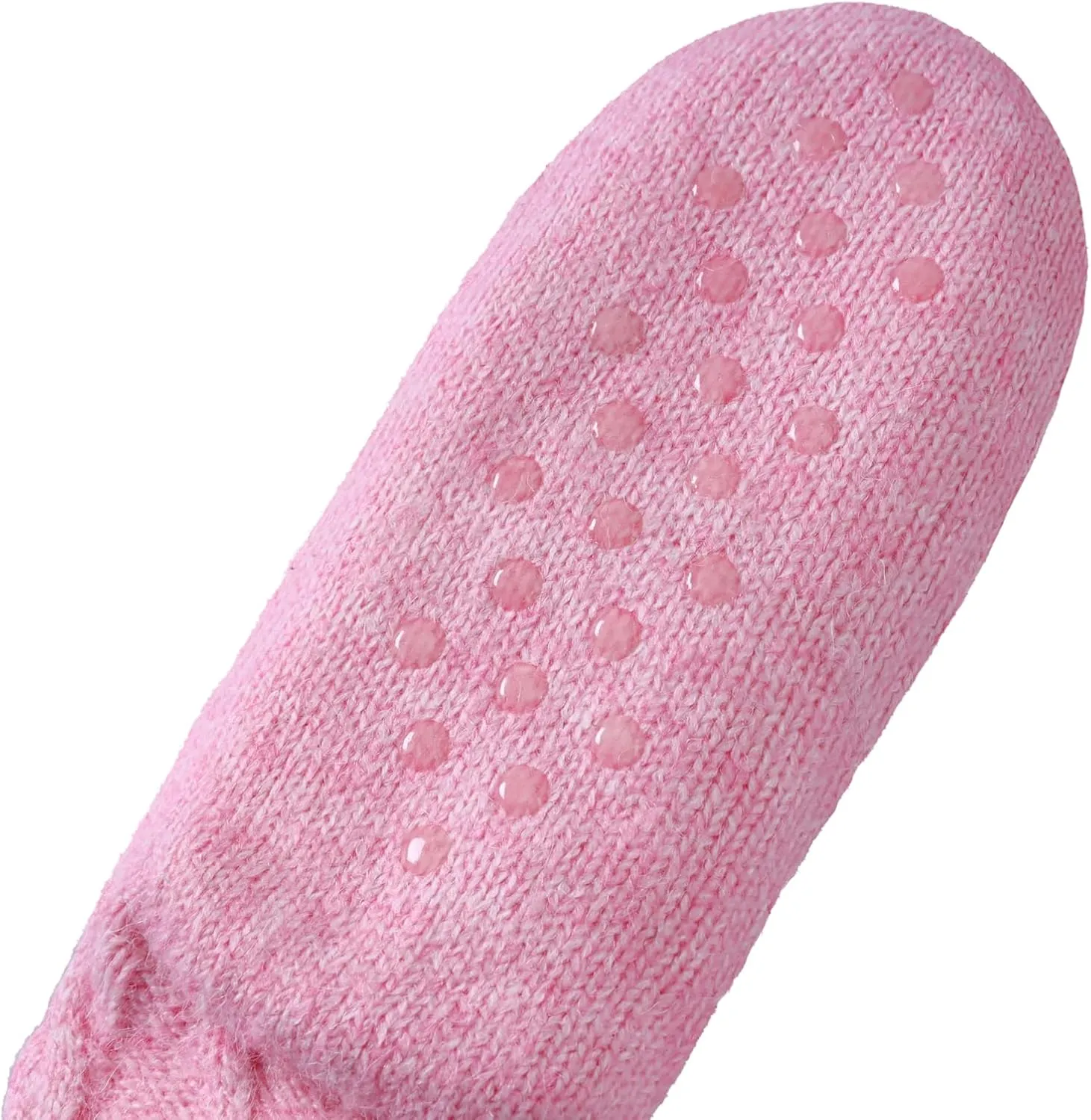 Tough Land Slipper Socks for Women with Grippers Non Slip, Sherpa Lined Slipper Socks