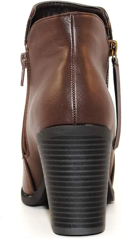 TRENDSUP Women's Fashion Side Zipper Booties
