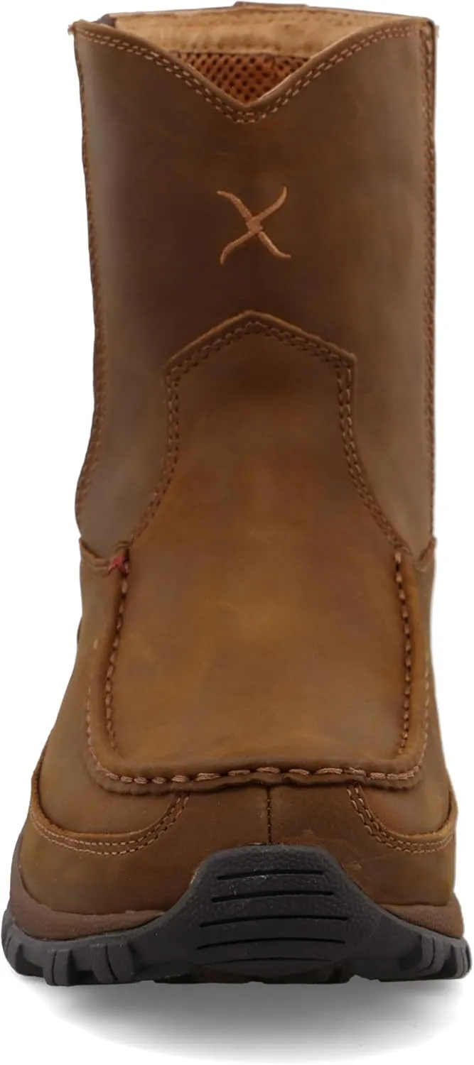 Twisted X Men's 8" Pull On Hiker Boot, Moc Toe