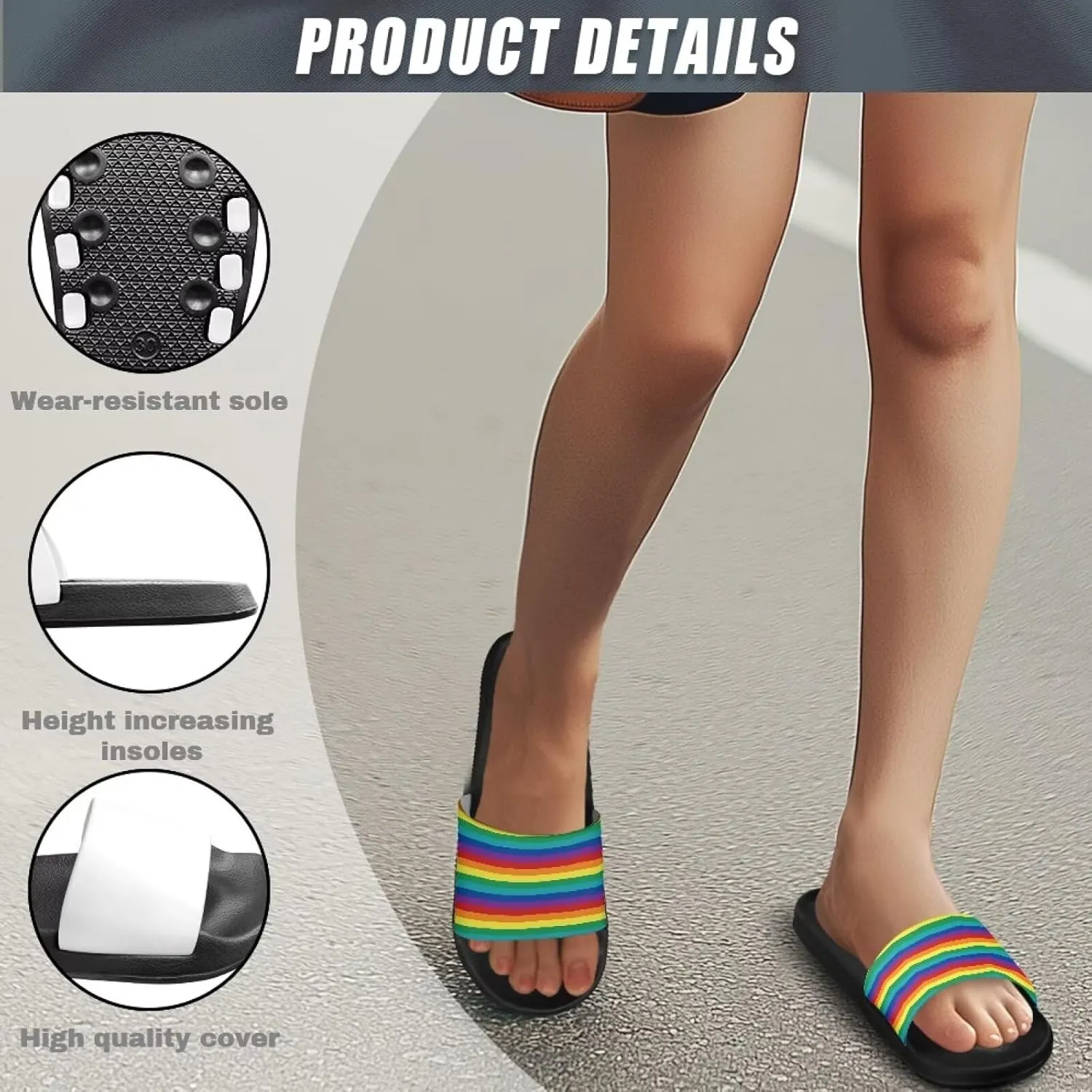 Unisex EVA Flip Flops for Women Men - Lightweight Sandals with Arch Support Beach Pool Slides Summer Slipper