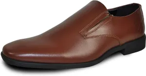 VANGELO Men Dress Slip-On Shoe Tux-4 Loafer Formal Tuxedo Shoe for Prom & Wedding Black Brown Size 6.5 to 18 -Wide Width Available