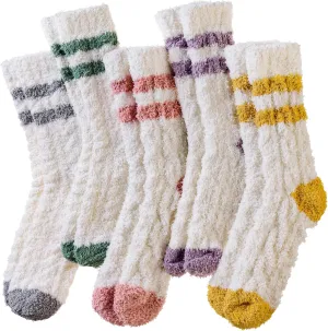 Velice Womens Fuzzy Socks Soft Cozy Fluffy Slipper Winter Socks Warm Plush Sleeping Christmas Socks