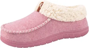 VeraCosy Women's Moccasin Slippers Warm Comfy Wool-felt Memory Foam Indoor House Shoes