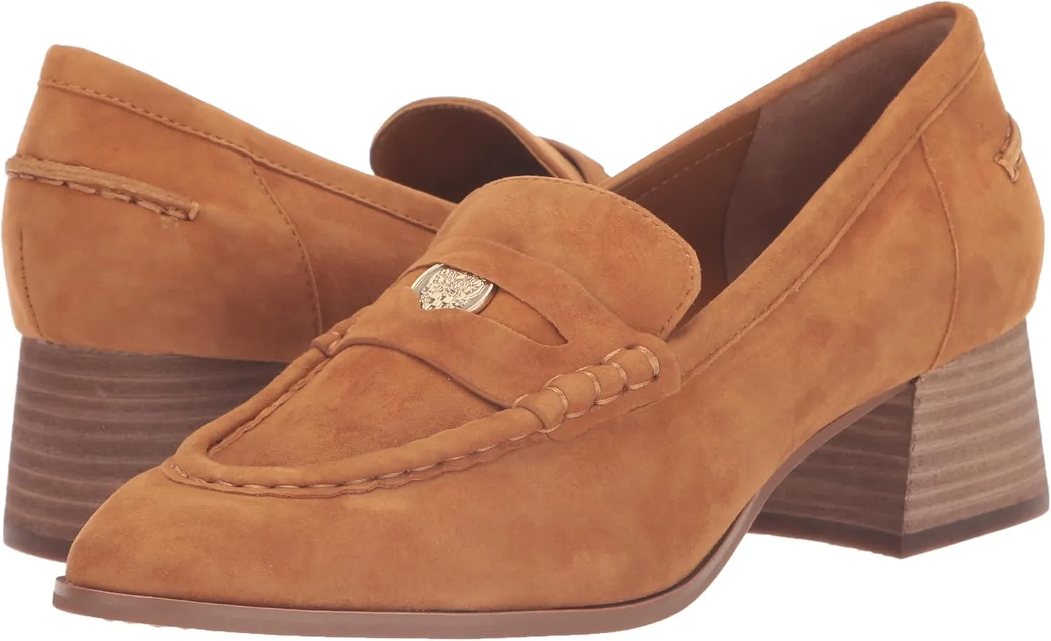 Vince Camuto Women's Carissla Block Heel Loafer Flat