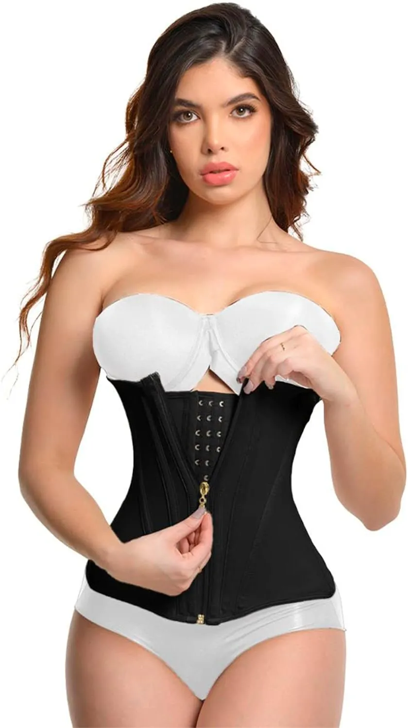 Waist Trainer for Women Belly Fat | Slimming Hourglass Waist Trainer for Women Long Torso | Black Waist and Abdomen Shaping Waist Cincher