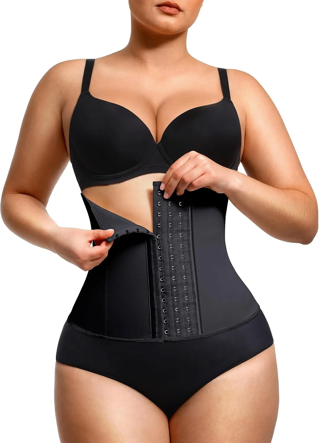 Waist Trainer for Women Latex Underbust Waist Cincher Corset, Tummy Control Corset Sport Girder Hourglass Body Shaper