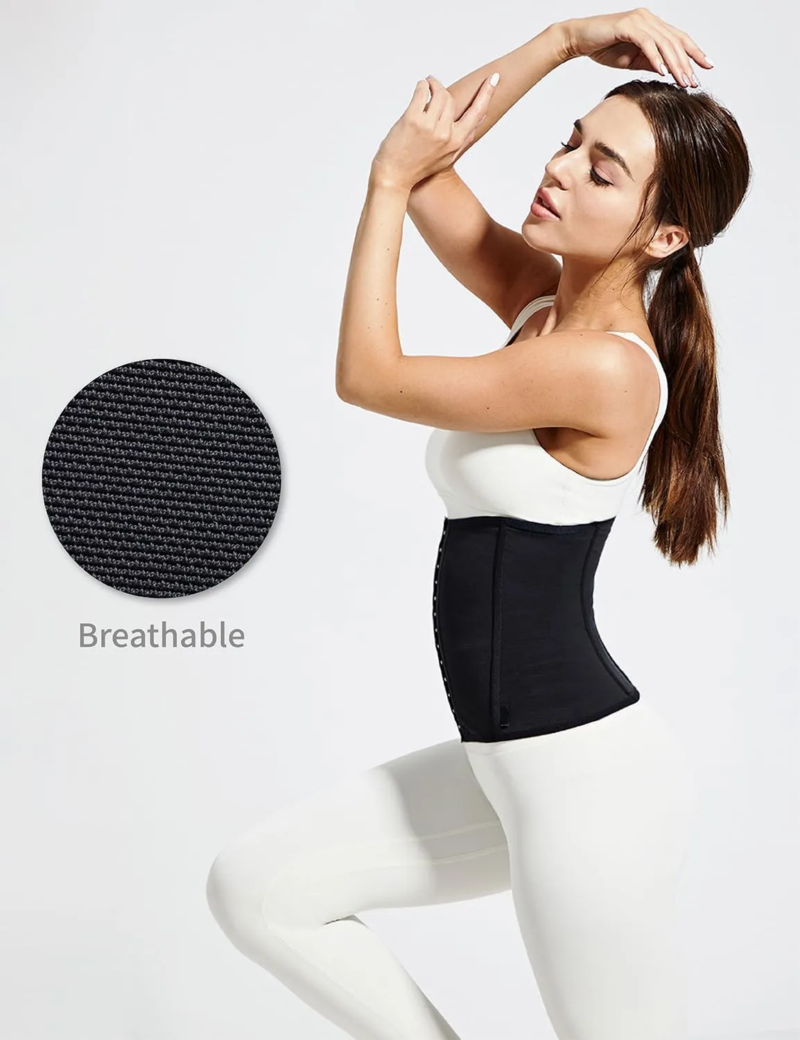 Waist Trainer for Women Underbust Waist Cincher Corset Tummy Control Hourglass Bodyshaper Postpartum Belly Band Wrap
