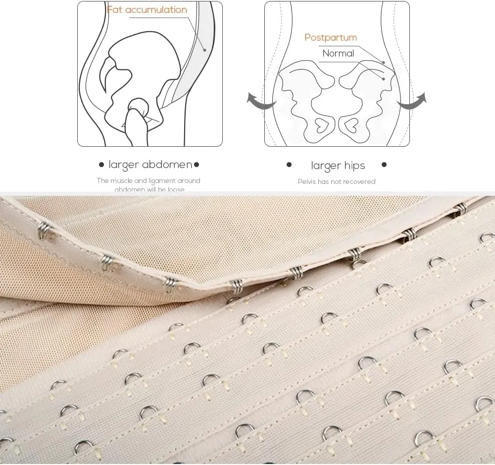 Waist Trainer for Women Waist Cincher Breathable Girdle Trimmer Workout Hourglass Body Shaper