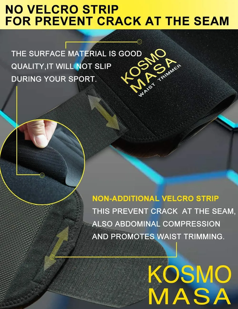 Waist Trimmer for Men, Sweat Belt for Women,Waist Trainer