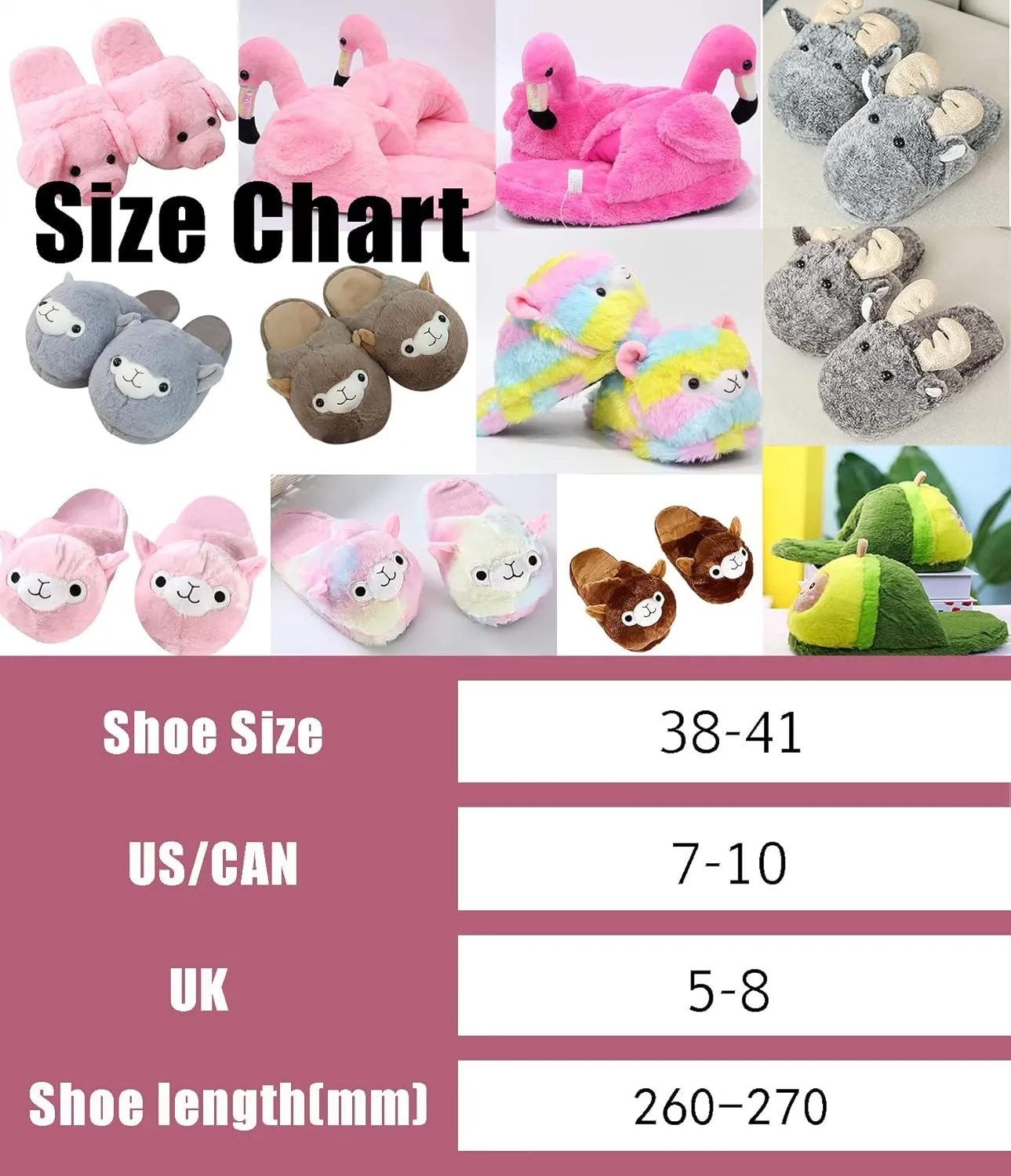 Warm Family Slippers - Soft, Comfortable, Cute & Furry Home Shoes
