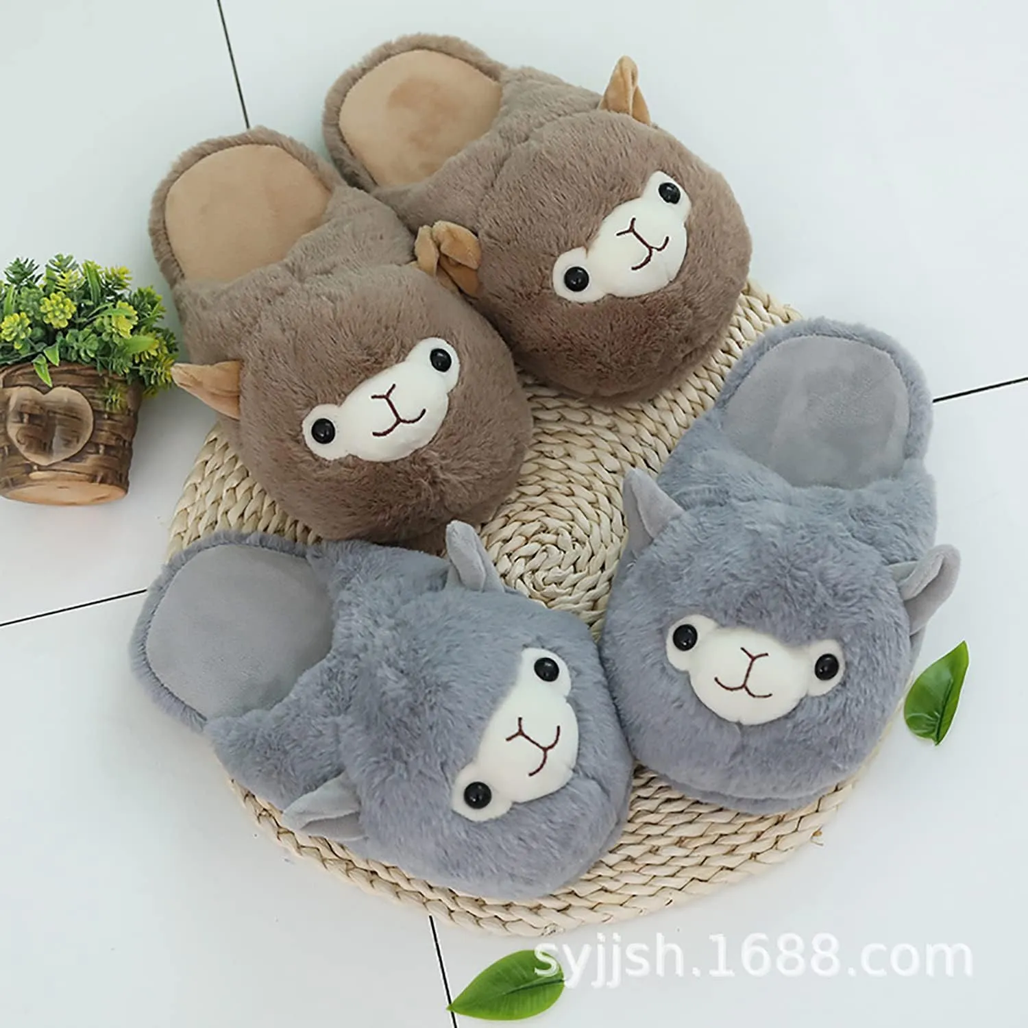 Warm Family Slippers - Soft, Comfortable, Cute & Furry Home Shoes
