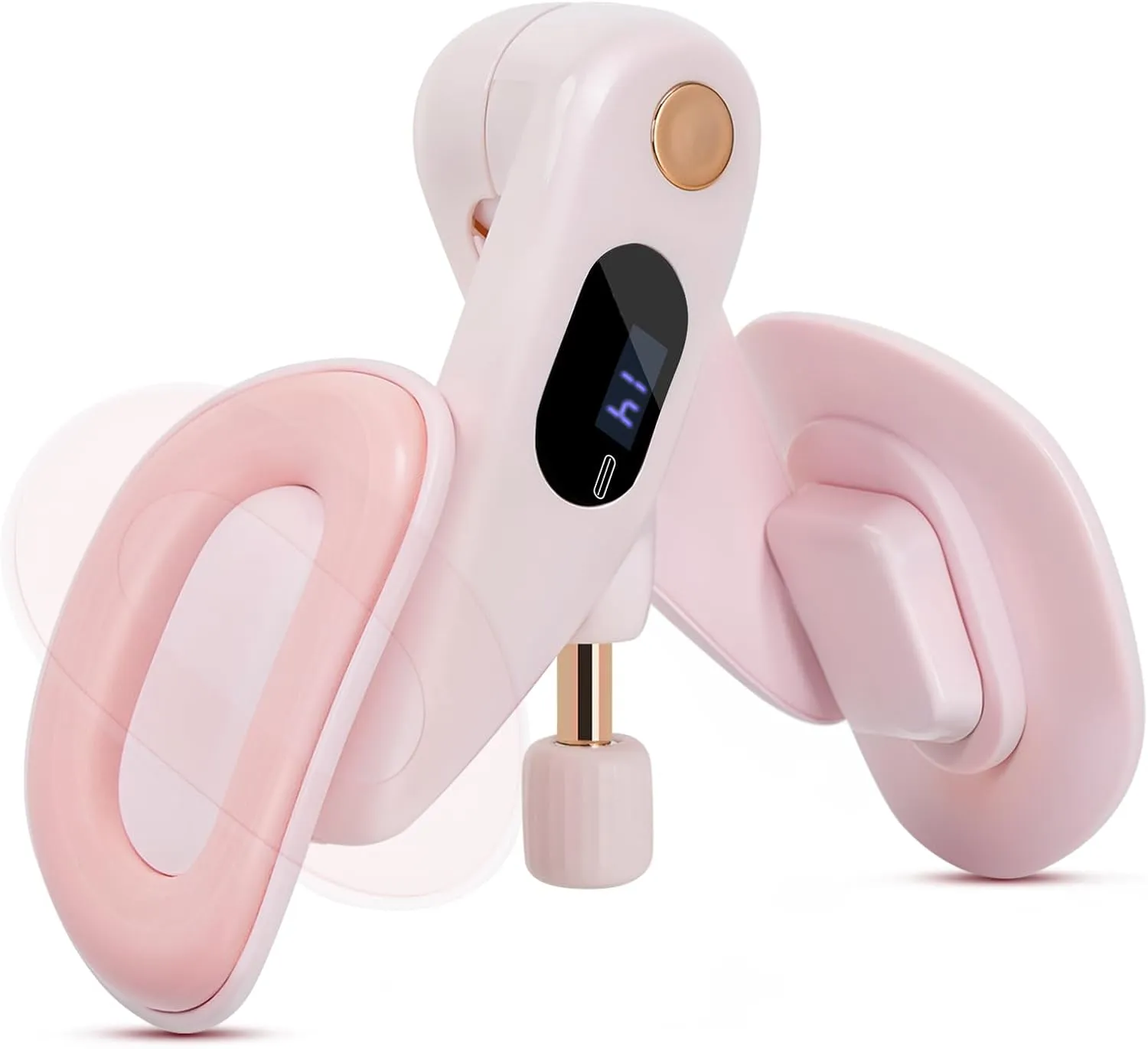 Welspo Thigh Master Adjustable Resistance Inner Thigh Exerciser, Kegel Exerciser, Pelvic Floor Trainer, Kegel Trainer for Postpartum Rehabilitation, 360° Rotating Panels, Digital Counter