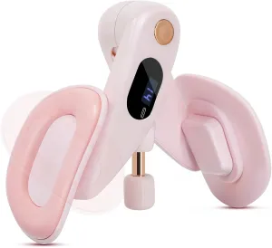 Welspo Thigh Master Adjustable Resistance Inner Thigh Exerciser, Kegel Exerciser, Pelvic Floor Trainer, Kegel Trainer for Postpartum Rehabilitation, 360° Rotating Panels, Digital Counter