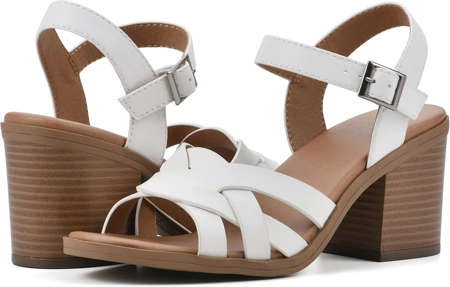 WHITE MOUNTAIN Women's Bergen Heeled Sandal