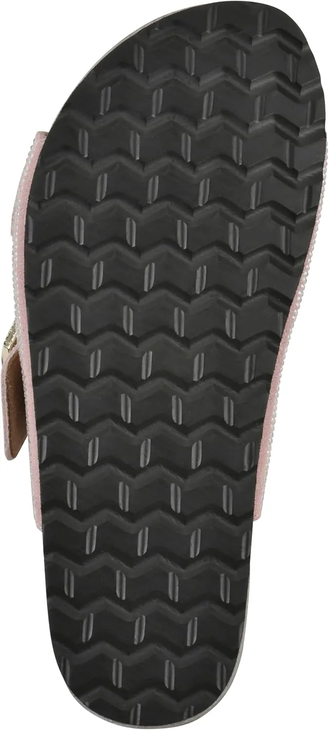 WHITE MOUNTAIN Women's Granitas Double-Strap Signature Comfort-Molded Footbed Sandal