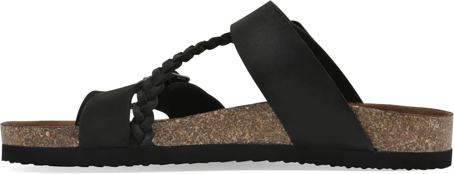 WHITE MOUNTAIN Women's Hammy Braided Signature Comfort-Molded Footbed Sandal