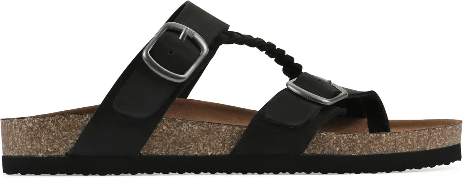 WHITE MOUNTAIN Women's Hammy Braided Signature Comfort-Molded Footbed Sandal